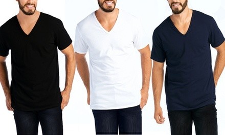 Men's Ultra Comfort V-Neck T-Shirt (3-Pack)