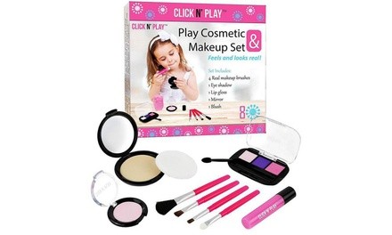 Click N' Play Pretend Play Cosmetic and Makeup Set (8-Piece)