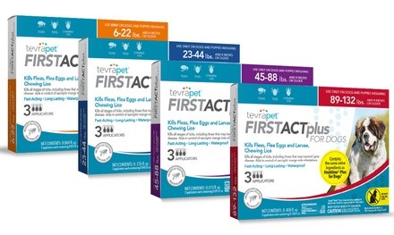 TevraPet FirstAct Plus Flea and Tick Protection for Dogs