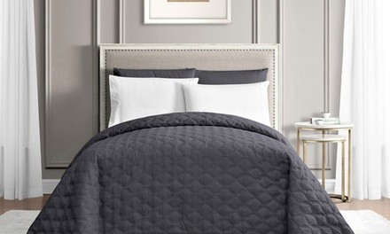 Cozy Home Pinsonic Quilted Microfiber Decorative Bedspread