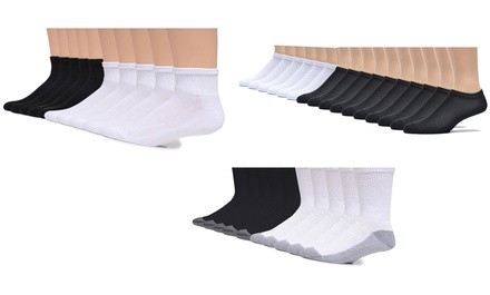 Gildan Men's Crew, Ankle or No Show Socks (20 Pairs)