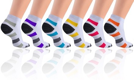 Unisex Ankle Length Compression Socks (6-Pairs)
