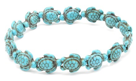 Handmade Turquoise Hawaiian Sea Turtles Anklet by DreamGem