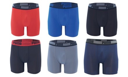 Puma Men's Athletic Fit Performance Boxer Briefs (6-Pack)