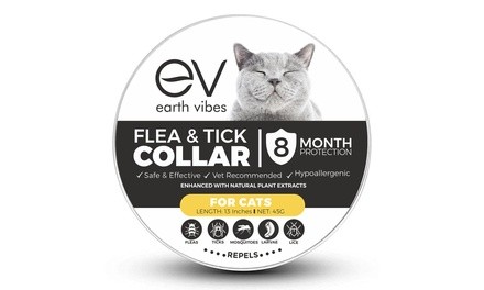 Earth Vibes Natural Flea and Tick Collar For Cats 