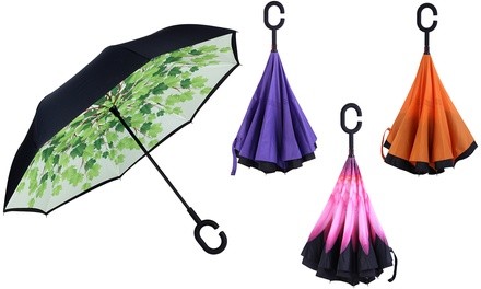 Mio Marino Reverse Folding Inverted Umbrella - UV Protection and Wind Resistant