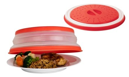 Collapsible Vented Microwave Food Cover