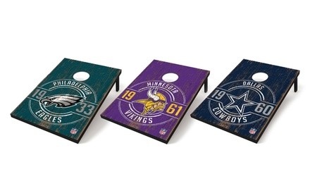 Groupon Exclusive: Wild Sports Distressed Established Team Logo 2' x 3' Cornhole Tailgate Toss