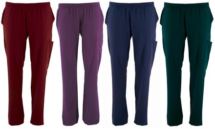 Green Town Women's 4-Way Stretch Scrub Pants. Plus Sizes Available