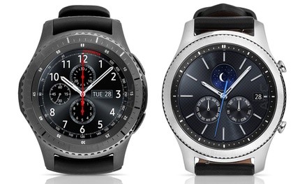 Samsung Gear S3 Smartwatch Frontier or Classic with 4G LTE (Refurbished)