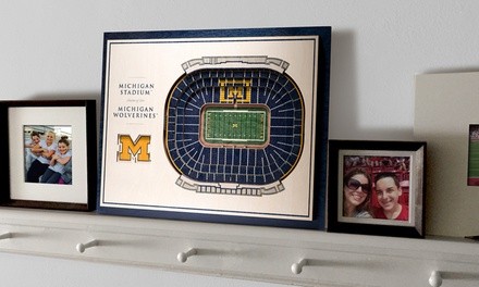 YouTheFan NCAA 5-Layer StadiumView 3D Wall Art