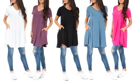 Women's Long Kelsey Tunic with Pockets