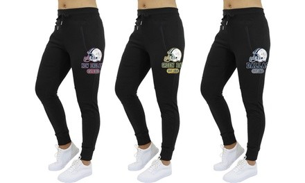 Rock and Luxe Apparel Women's Football Home Team Helmet Joggers. Plus Sizes Available.