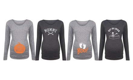 Bloom Maternity: Cute Halloween Long Sleeve Tees