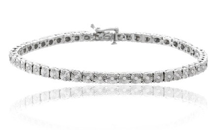 Diamante Diamond Accent Tennis Bracelet