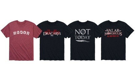 Mens Hodor, Not Today Thrones Finale Tees (S-3XL)