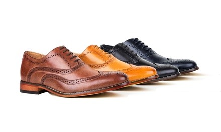 Signature Men's Wing Tip and Brogue Oxford Dress Shoes