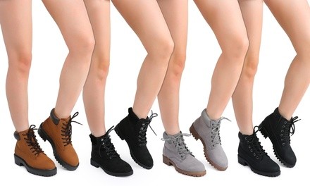 Celebrity NYC Women's Combat Boots