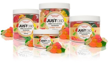 Sugar-Free CBD Gummy Bears from JustCBD (250mg, 500mg, 750mg, or 1000mg)