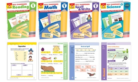 Skill Sharpener Workbooks for Pre-K through 6th Grade (Sets of 4) 