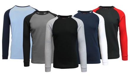 Galaxy by Harvic Men's Raglan Thermal Shirt (S-5XL)