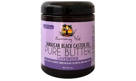 Sunny Isle Jamaican Black Castor Oil Butter 8 Oz. (1-, 2-, or 3-Pack)