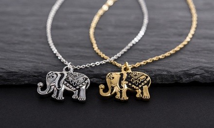 Willowbird Elephant Pendant in Stainless Steel