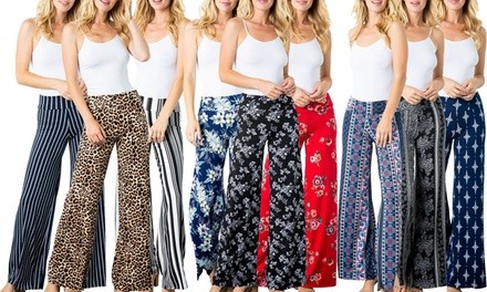 Women's Acting Pro Print Palazzo Pants