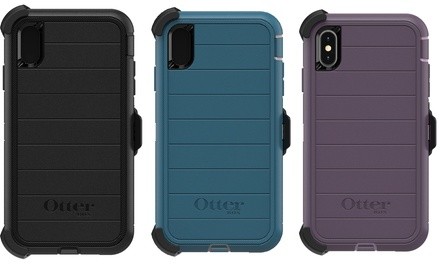 OtterBox Heavy Duty Case & Tempered Glass Screen Protector for iPhone X/XS