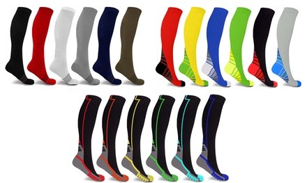 Unisex Ultra Knee-High Compression Socks (6-Pairs)