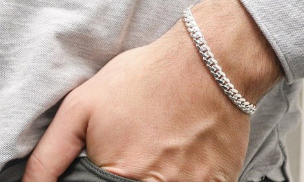 Men's Italian Sterling Silver 7MM Miami Cuban Bracelet