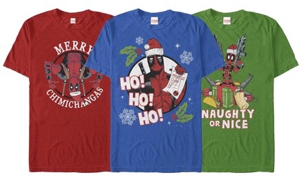 Men's Deadpool Holiday Tee (S-5XL)