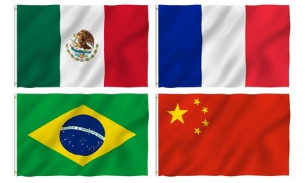 Anley International Flag. Multiple Designs Available. 