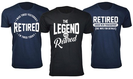 Men's Retired Themed T-Shirts (S-3XL)