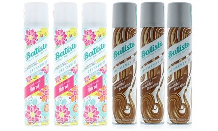 Batiste Beautiful Brunette or Floral Dry Shampoo (1-, 2-, 3-, or 6-Pack)