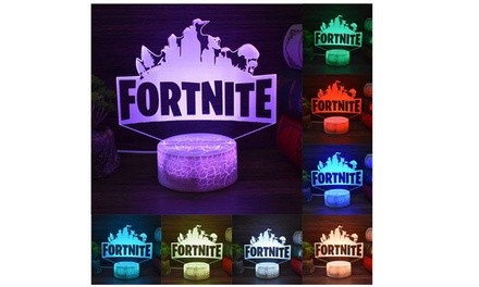 3D Fortnite Lamp LED Night Light 7 Colors In One 