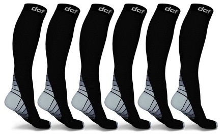 DCF Original Knee-High Compression Socks (6-Pack)