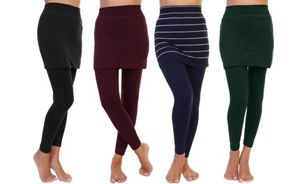 Angelina Women's Skirted Leggings. Plus Sizes Available.