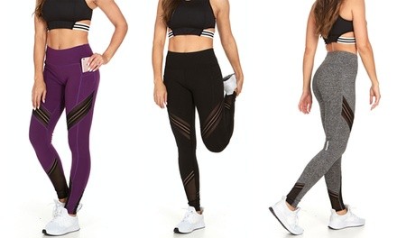 Women's Active Leggings with Phone Pocket. Plus Sizes Available 