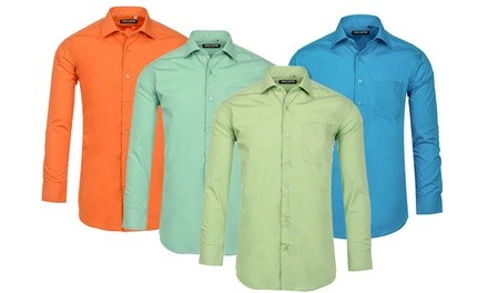 Jack Luxton Colored Classic-Fit Men's Dress Shirts (S-3XL)