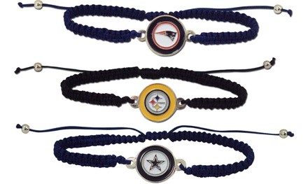 Pro Specialties Group NFL Braided Logo Bracelet