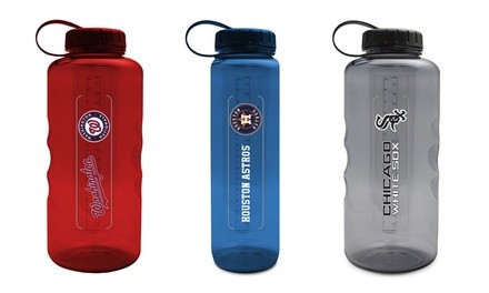 Duckhouse MLB Clear Plastic Water Bottles (33 Oz. or 66 Oz.)