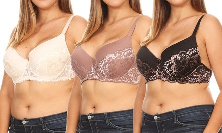 Women's Lace Push Up Bra (2-Pack)