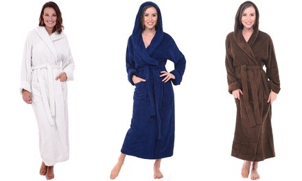 Women's Plus-Sized Cotton Robe