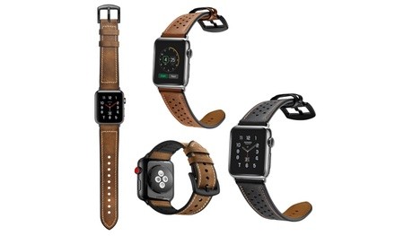 Genuine Leather Band for Apple Watch Series 1, 2, 3, & 4