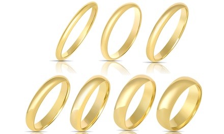 14K Gold over Sterling Silver Band Collection by Simply.925