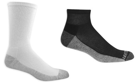 Fruit of the Loom Men's Ankle or Crew Athletic Socks (18 Pairs)