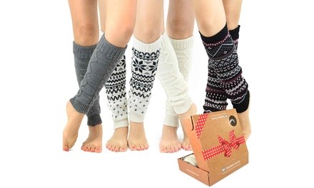 TeeHee Women's Fashion Leg Warmers Gift Box (3- or 4-Pack)