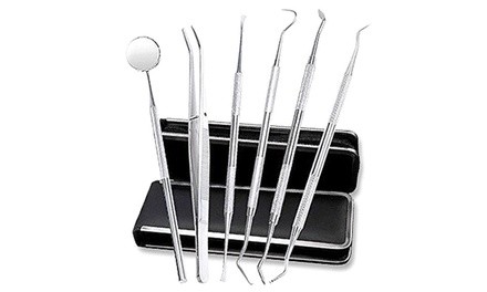 Stainless Steel Dental Tools Set (6-Piece)