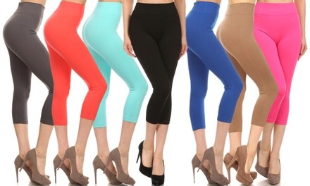 Style Clad Women's Leggings (1, 2, or 5-Pack). Plus Sizes Available.